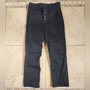 Express Black Straight Super High Rise Jeans